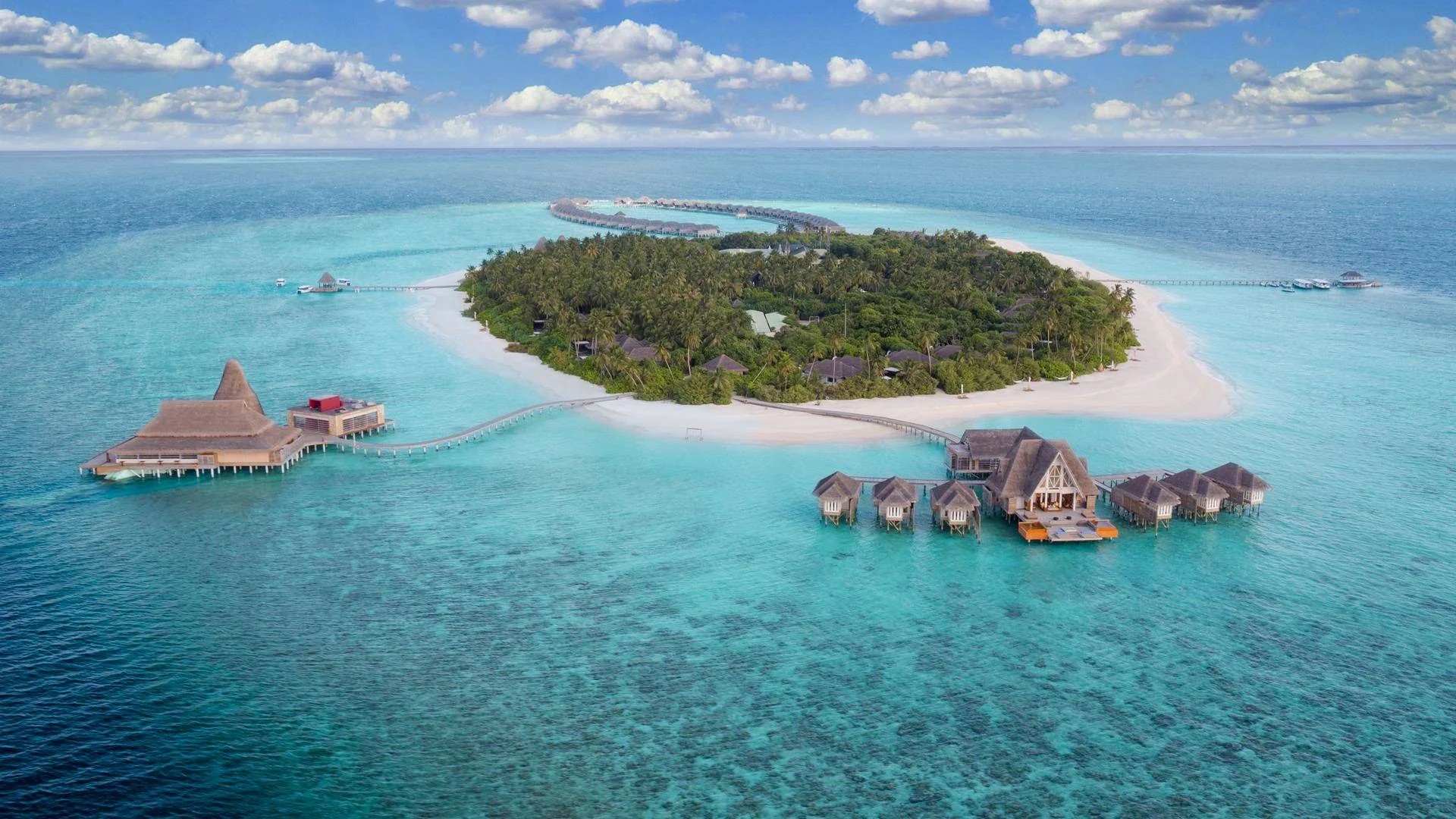 Anantara Kihavah Maldives Villas official resort view 2
