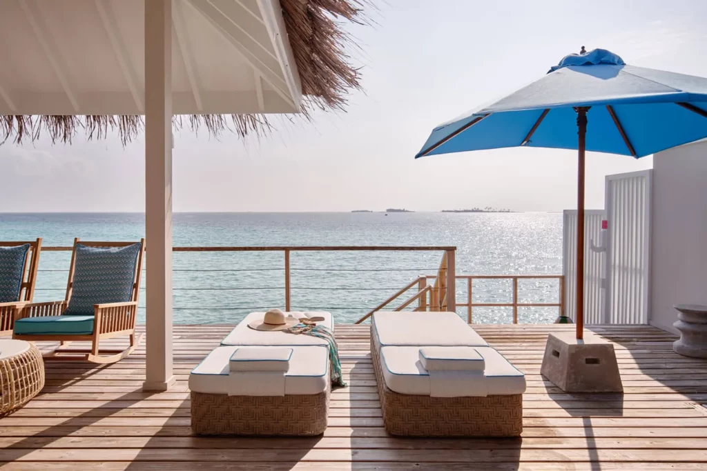 Finolhu Maldives — lagoon villa terrace with ocean access