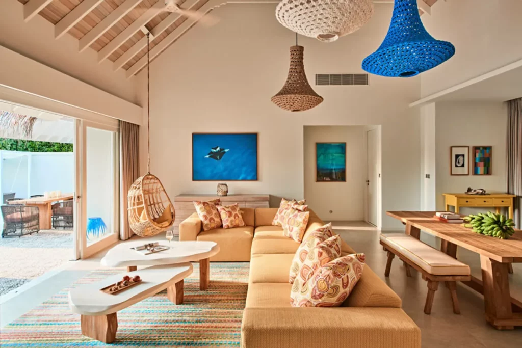 Interconnecting Three-Bedroom Beach Pool Villa — Finolhu Maldives