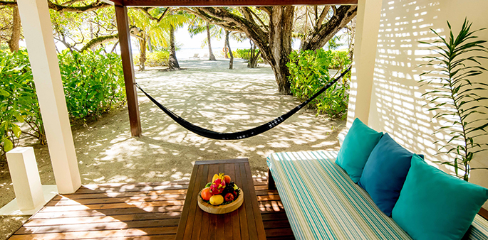 Beach villa at Kandooma