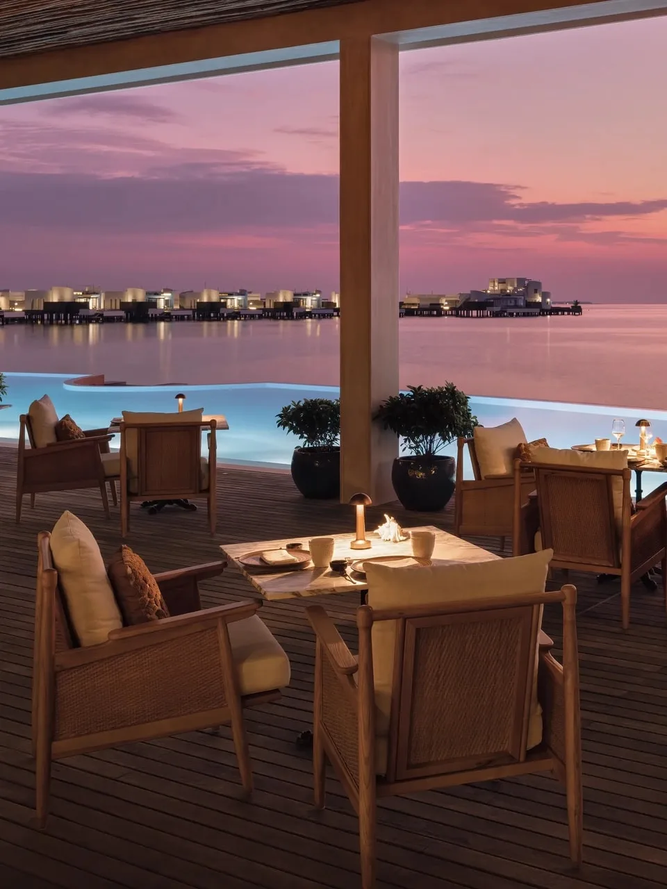 Kayto sunset dining terrace