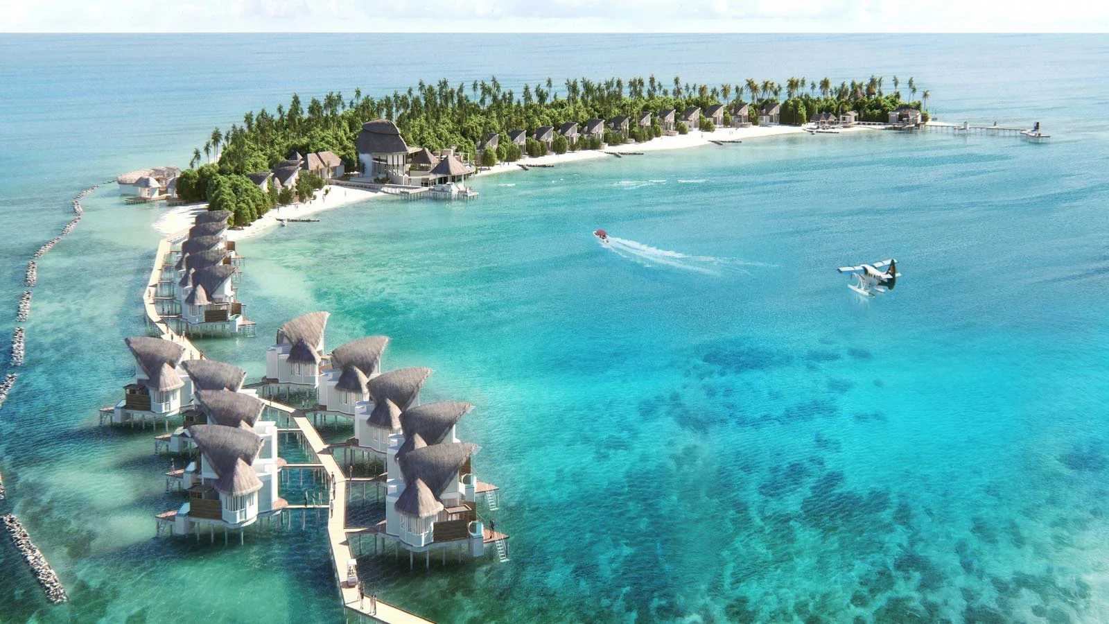 JW Marriott Maldives Resort & Spa official resort view 2