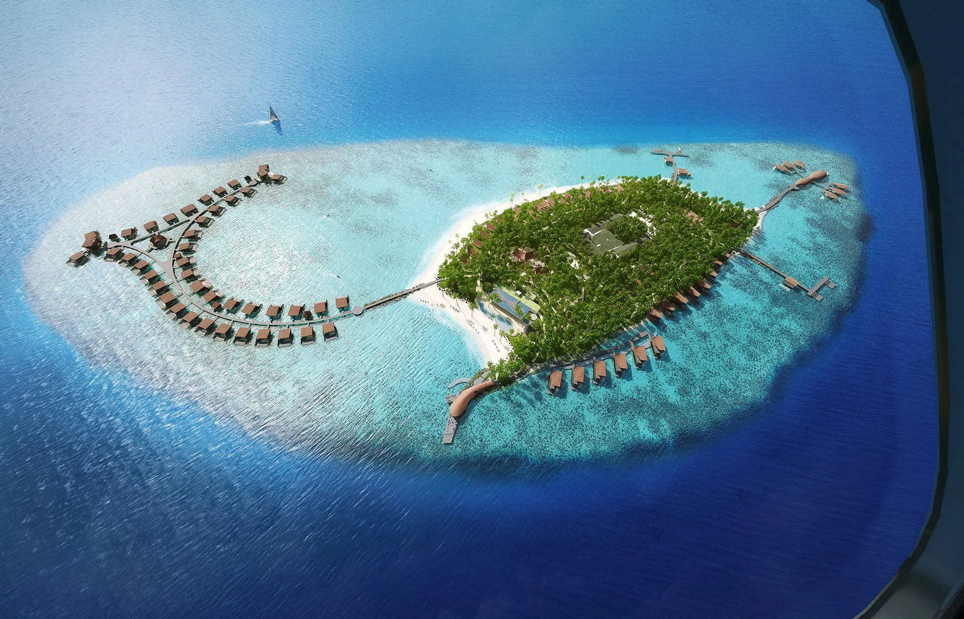The St. Regis Maldives Vommuli Resort official resort view 2